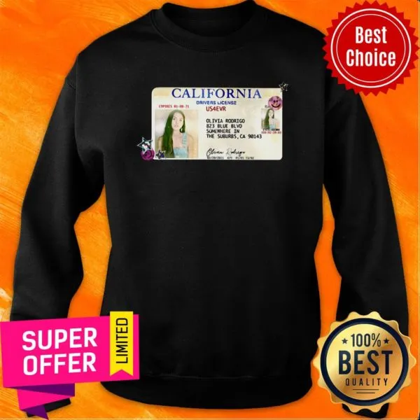 Funny California Drivers License US4EVR Shirt - Image 4