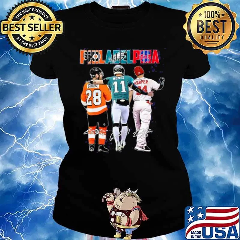 Giroux Wentz Harper Philadelphia 2021 Signatures s Ladies tee