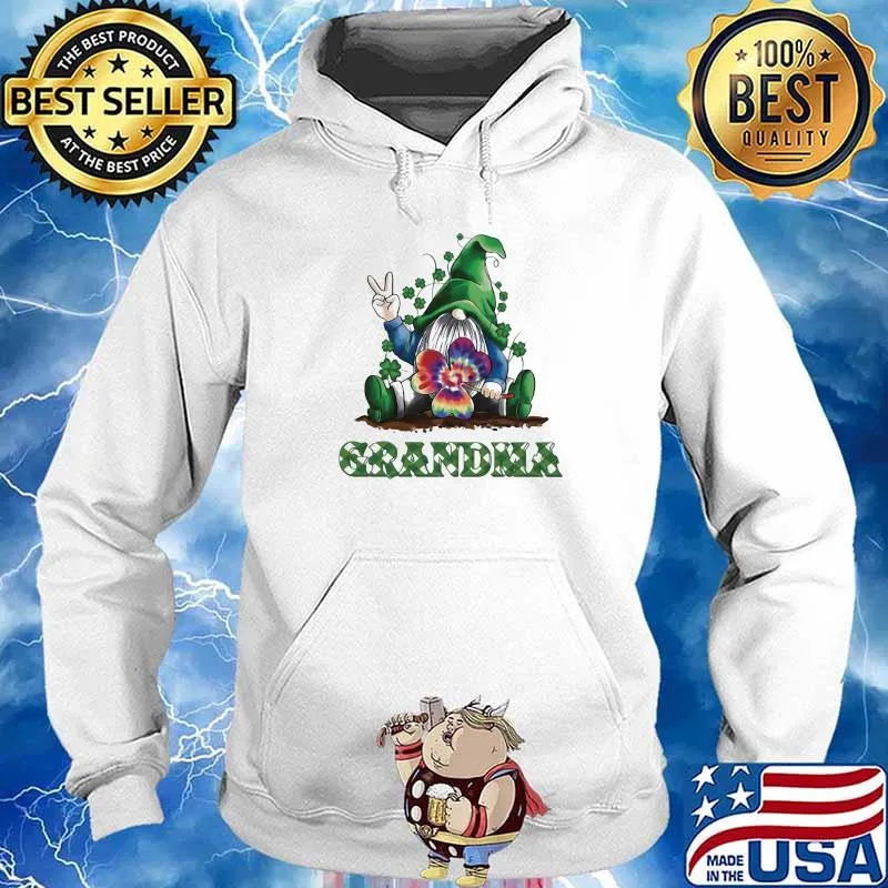 Grandma Drawf Irish Shirt Hoodie
