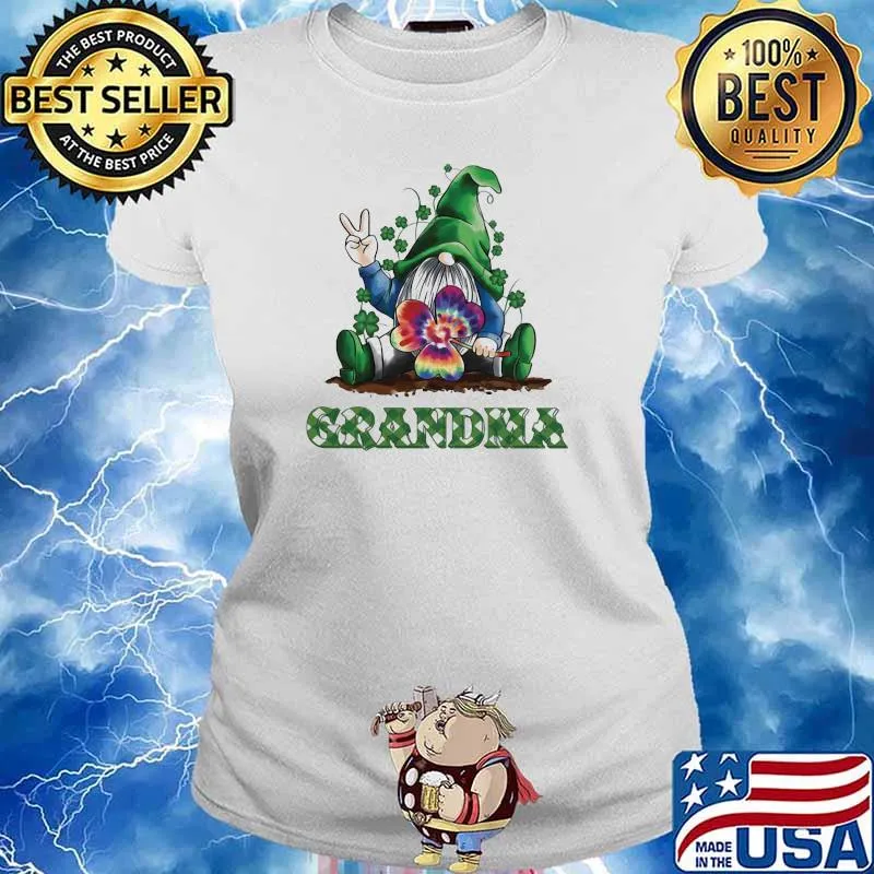 Grandma Drawf Irish Shirt Ladies tee