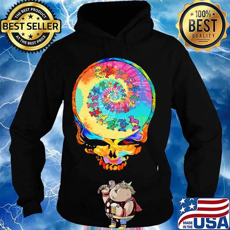 Grateful Dead Dancing Bear Skull Shirt Hoodie