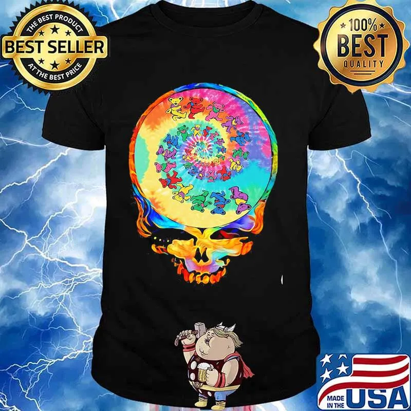 Grateful Dead Dancing Bear Skull Shirt