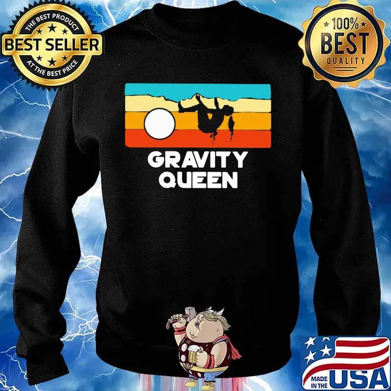 Gravity Queen The Girl And The Moon Vintage Shirt Sweater