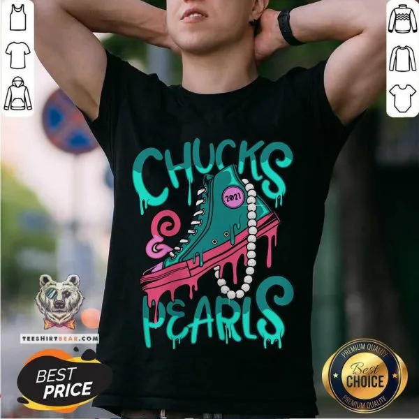 Great President Kamala Harris Green Chucks And Pearls 2021 Shirt