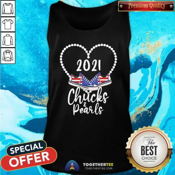Happy Kamala Harris Chucks And Pearls 2021 Converse American Shirt - Image 4