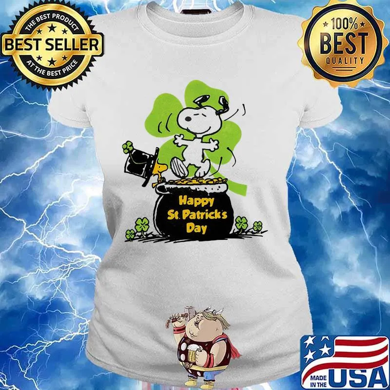 Happy S. Patrick's Day Snoopy Shirt Ladies tee
