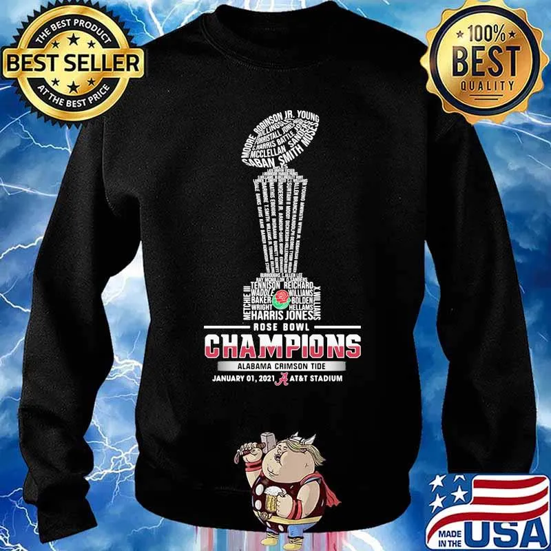 Harris Jones Rose Bowl Champions Alabama Crimson Tide Shirt Sweater