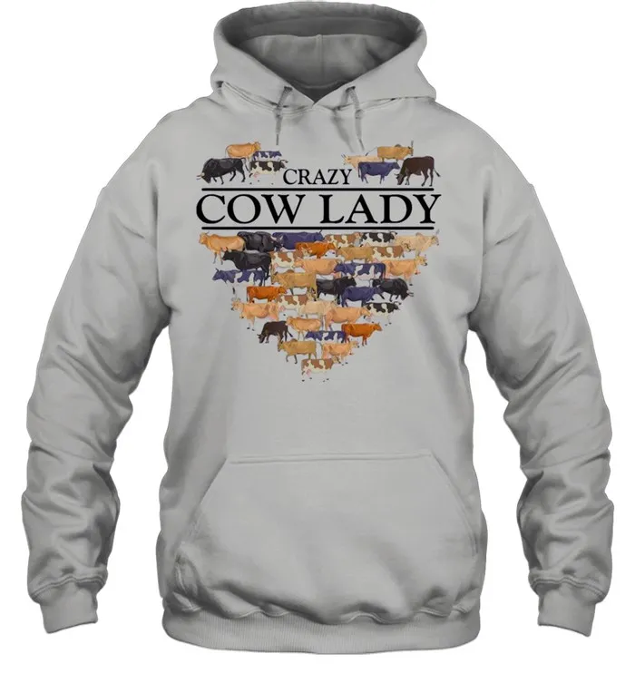 Heart Crazy Cow Lady 2021 shirt Classic Mens T-shirt - Image 6