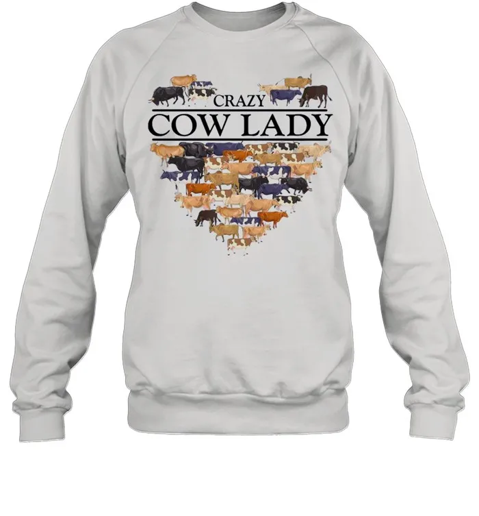 Heart Crazy Cow Lady 2021 shirt Classic Mens T-shirt - Image 5