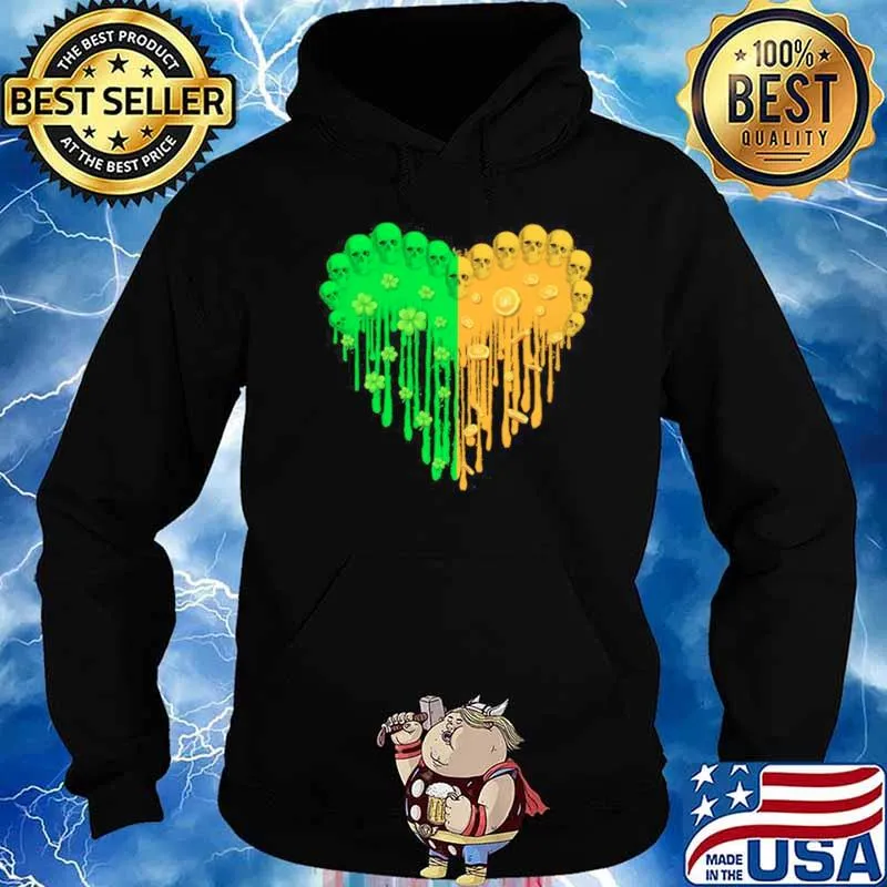 Heart Hippie Skulls Happy St Patricks Day 2021 shirt