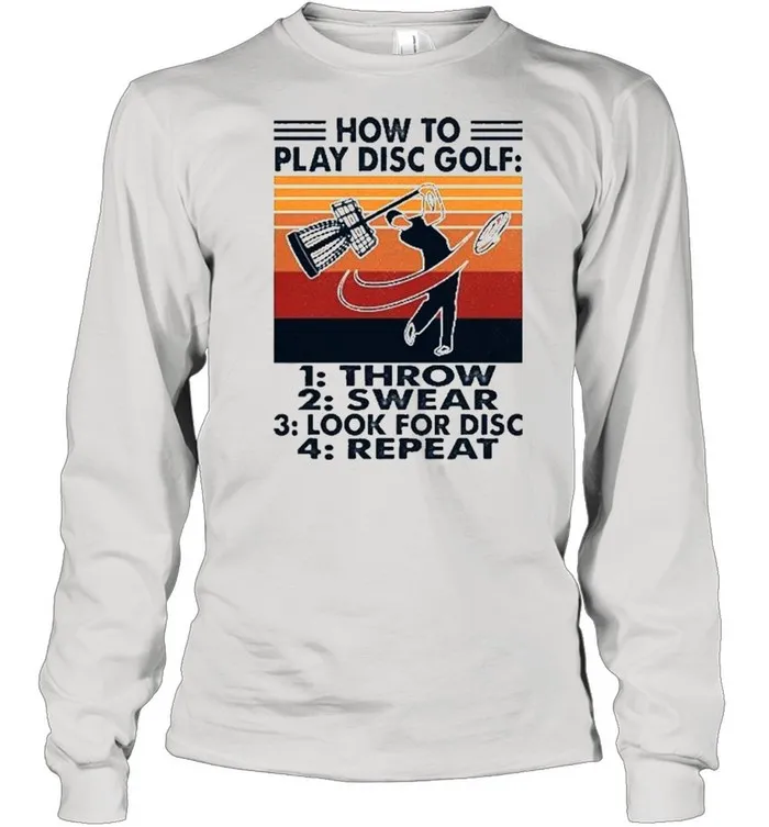 How to play disc Golf throw swear vintage shirt Classic Mens T-shirt - Image 4
