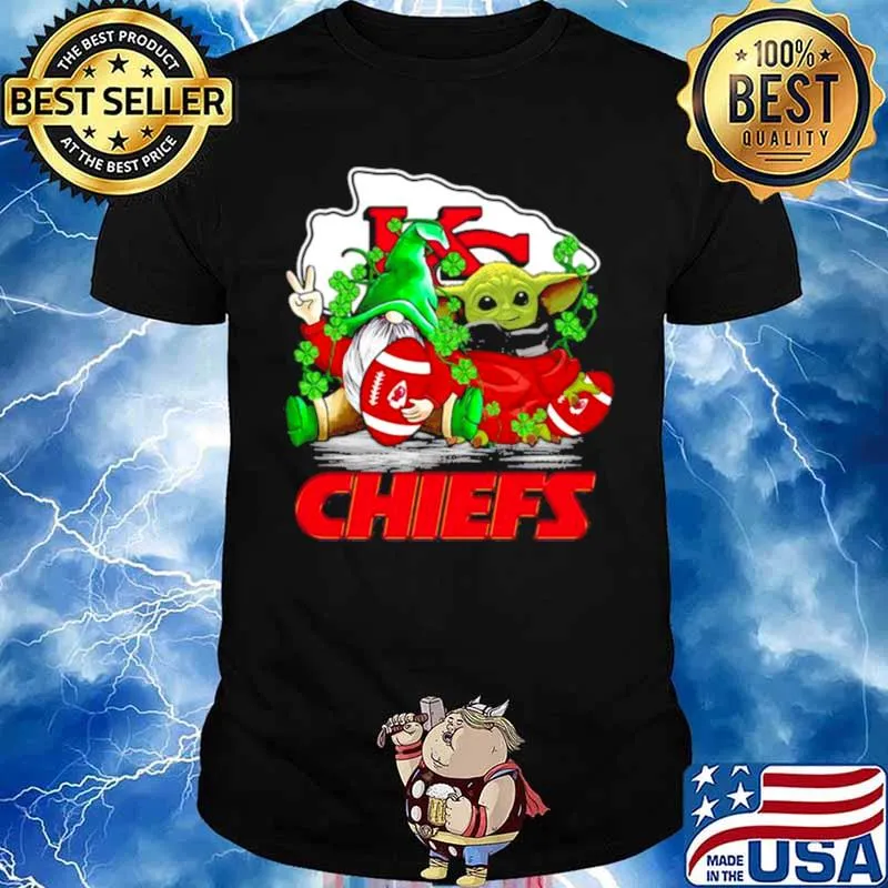 Gnome And Baby Yoda Chiefs Football Patrick’s Day s Unisex