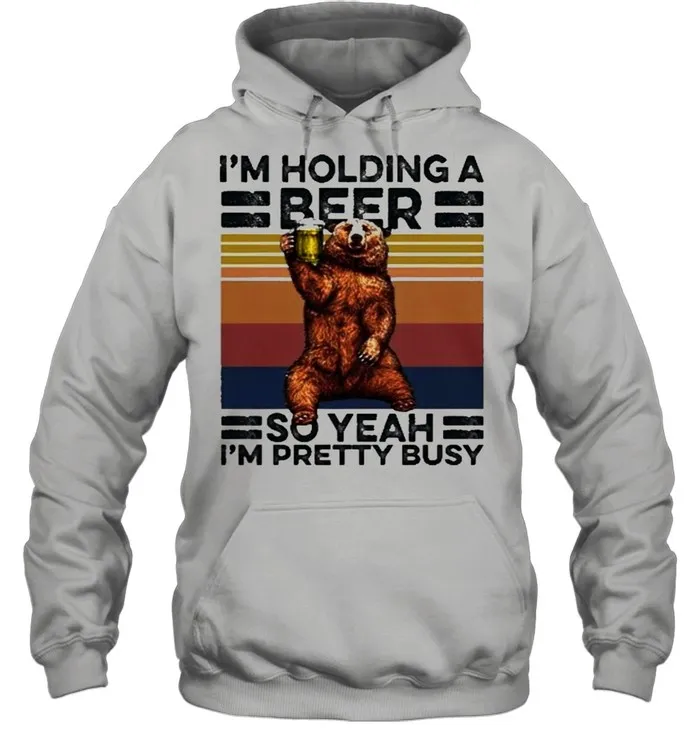 Im holding a beer so yeah im pretty busy vintage shirt Classic Mens T-shirt - Image 6
