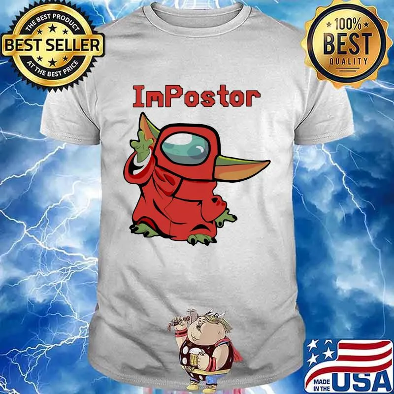 Impostor Among Us Game Baby Yoda Shirt