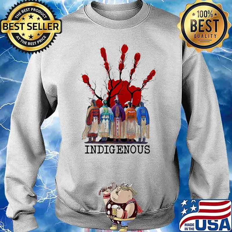 Indigenous Hand Five Finger Shirt Sweater