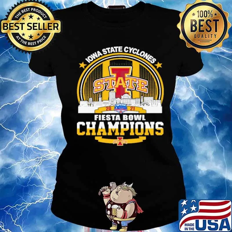 Iowa State Cyclones State Fiesta Bowl Champions 2021 s Ladies tee