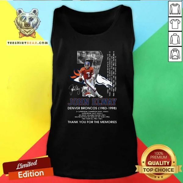 Jaded 07 John Elway Denver Broncos 1983 1998 Signature Shirt - Image 4
