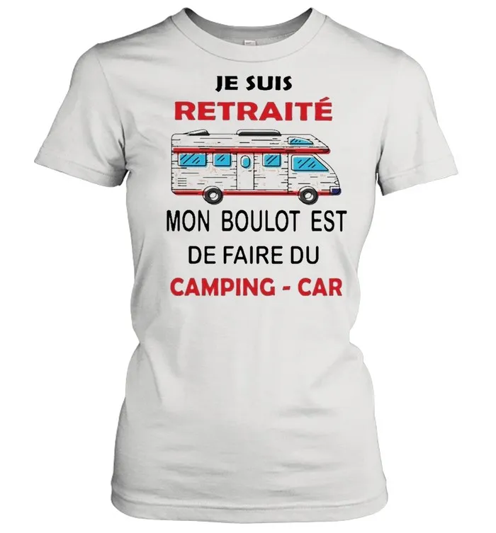 Je suis retraite mon boulot est de faire du shirt Classic Mens T-shirt - Image 3