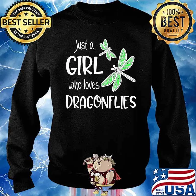 Just A Girl Who Loves Dragonflies Shirt Sweater