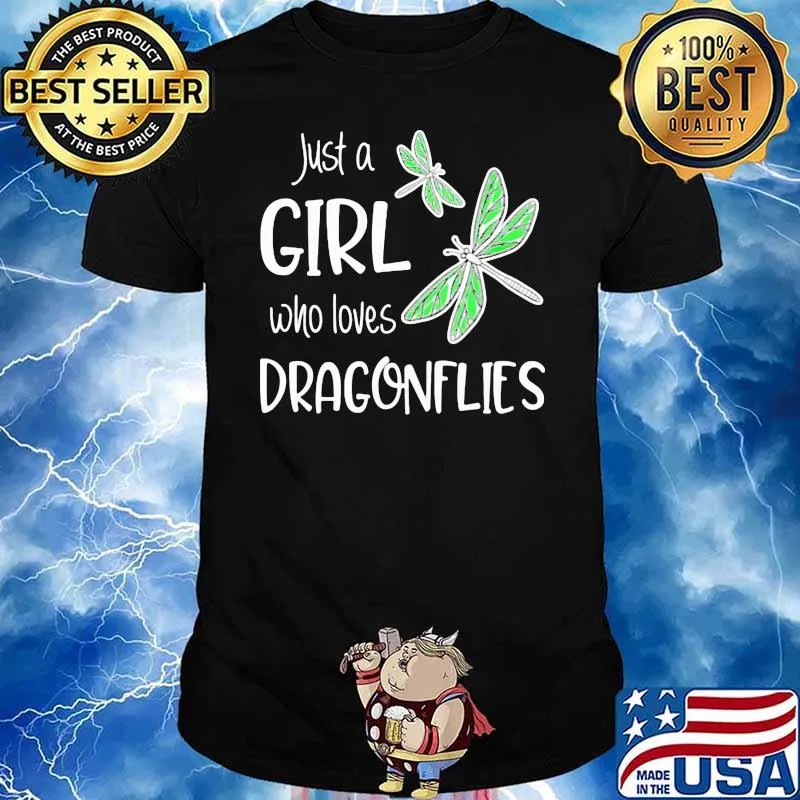 Just A Girl Who Loves Dragonflies Shirt