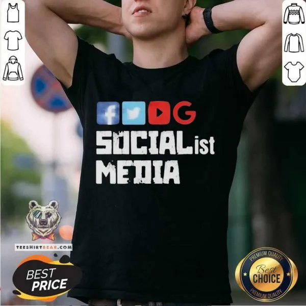 Malicious Facebook Tweeter Youtube Google 4 Socialist Media Shirt
