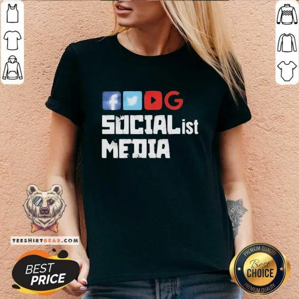Malicious Facebook Tweeter Youtube Google 4 Socialist Media Shirt - Image 3