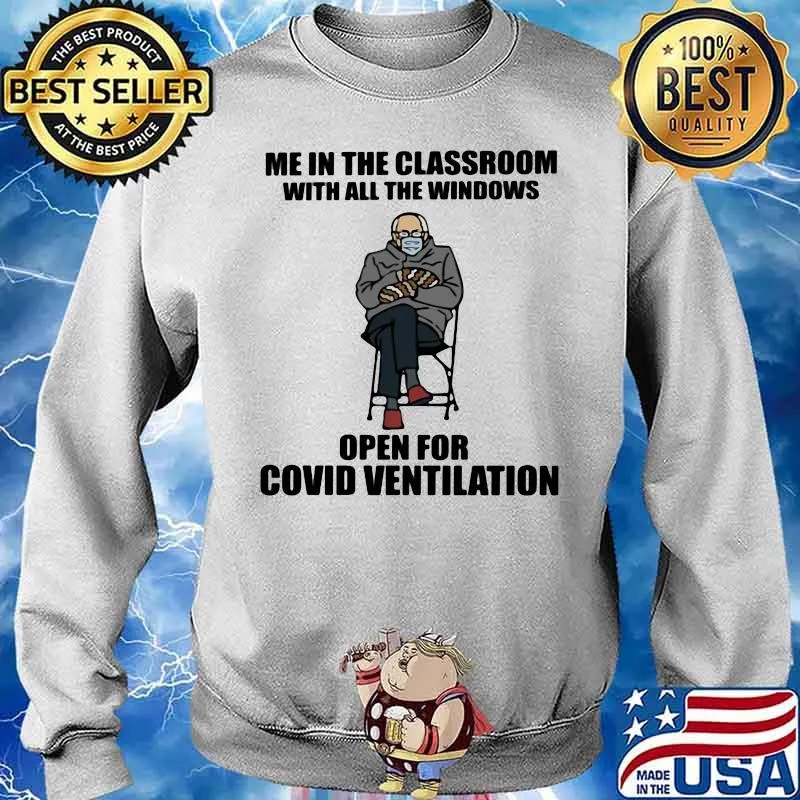 Me In The Classroom With All The Windows Open For Covid Ventilation Old Man Wear Mask Shirt Sweater