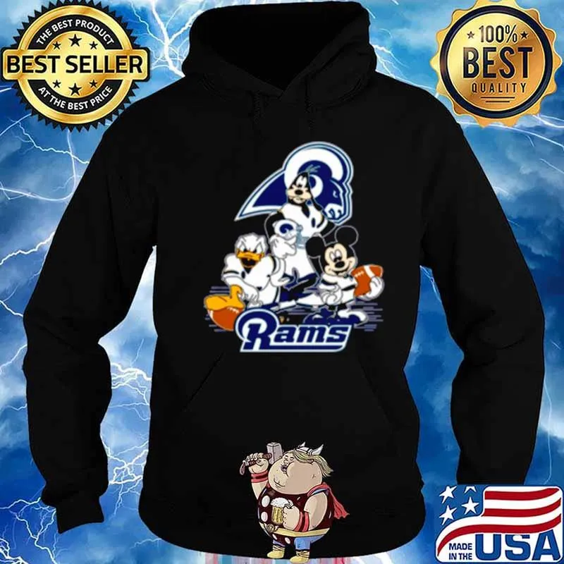 Mickey Mouse Donald Duck And Goofy With Rams Sport shirt