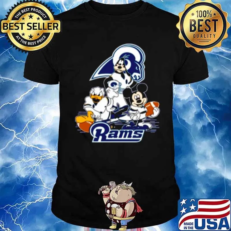 Mickey Mouse Donald Duck And Goofy With Rams Sport s Unisex
