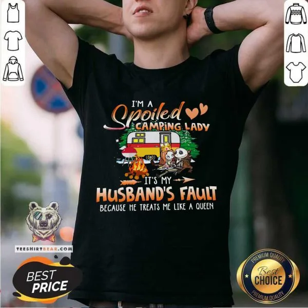 Negative Jack Skellington And Sally Spoiled 1 Camping Its My Husbands Fault Shirt