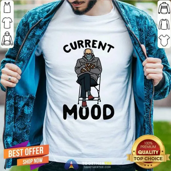 Nice Current Mood Sassy Bernie Sanders White Print T Shirt