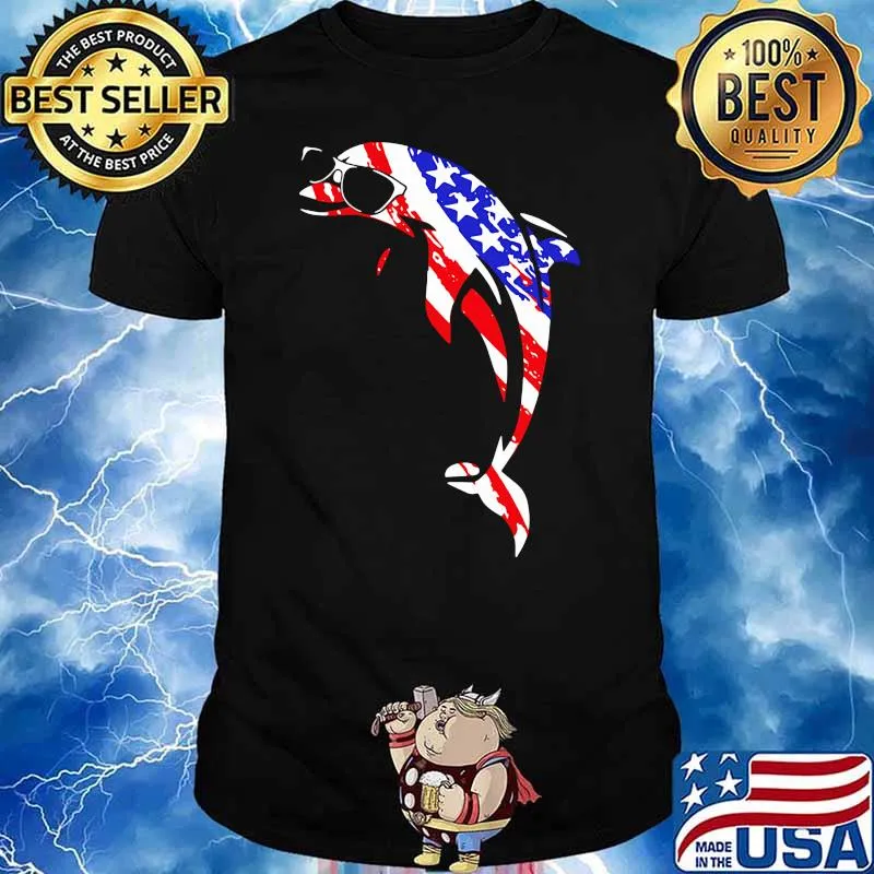 Official The Dolphin American Flag Shirt