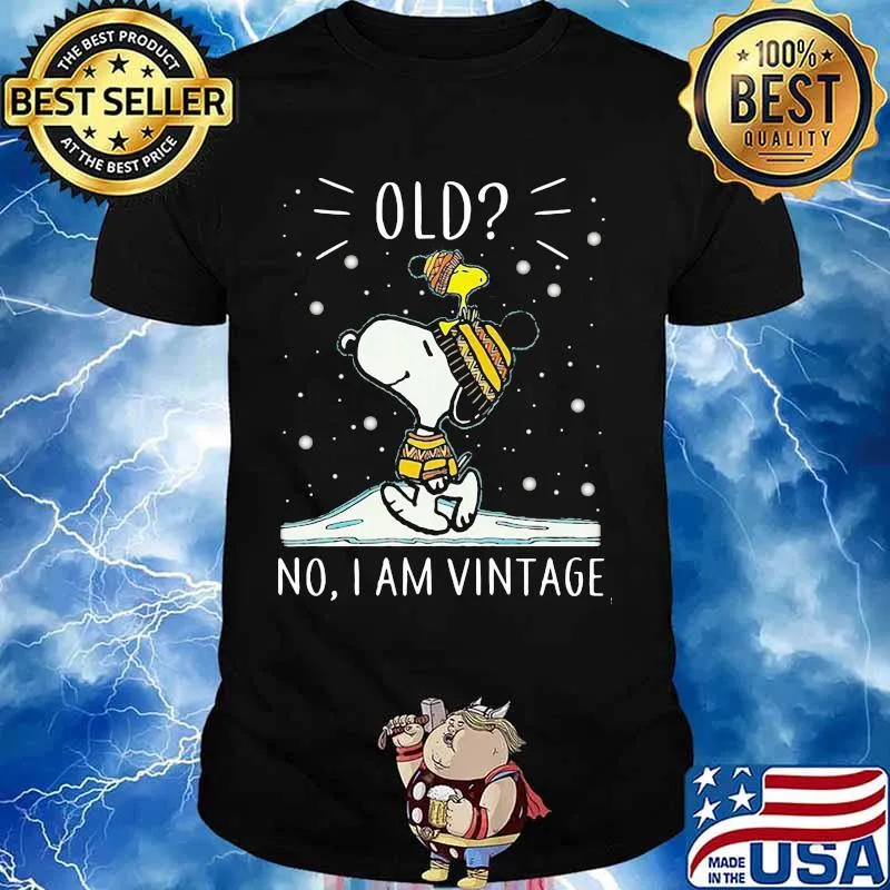 Old No I Am Vintage Snoopy Xmas Shirt