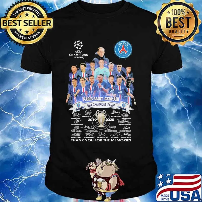 Paris Saint Germain Champions League Thank You For The Memories Signature Shirt