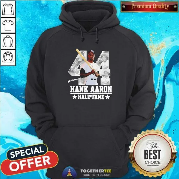 Perfect Hank Aaron 44 HOF Milwaukee Atlanta Baseball Jersey Hammer Aaron T-Shirt - Image 4