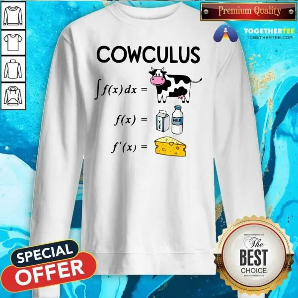 Premium Cowculus Calculus Math Milk Cheese Shirt - Image 4