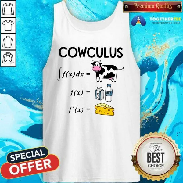 Premium Cowculus Calculus Math Milk Cheese Shirt - Image 3
