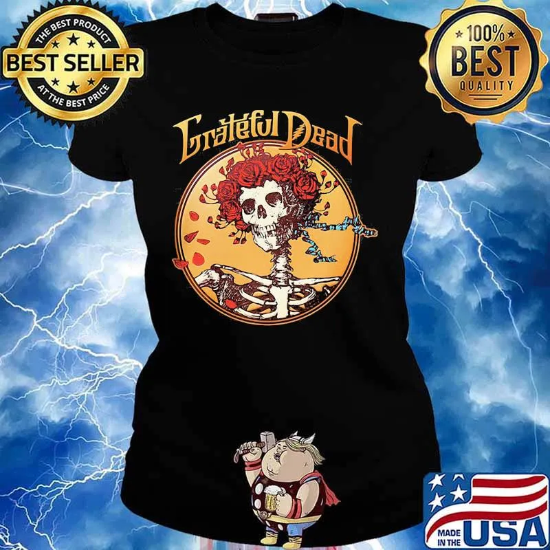 Grateful Dead Skull Roses Shirt Ladies tee