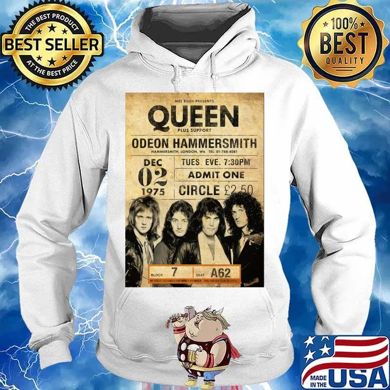 Queen Odeon Hammesmith Admit One Circle Shirt Hoodie