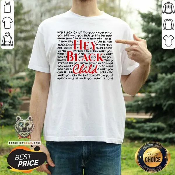 Reluctant Hey Black 8 Child Shirt