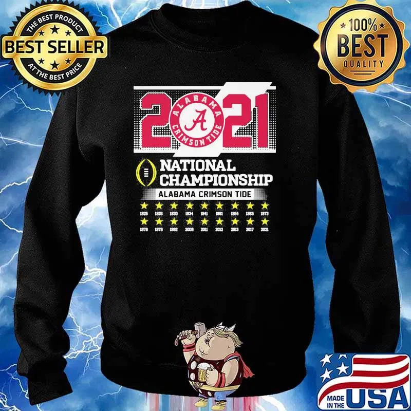Roll Tide Alabama 2021 National Champion Crimson Tide Shirt Sweater