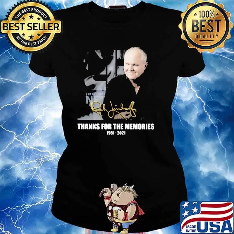 Rush Limbaugh Thanks For The Memories 1951 2021 Shirt Ladies tee