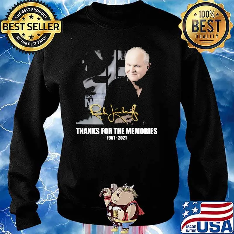 Rush Limbaugh Thanks For The Memories 1951 2021 Shirt Sweater