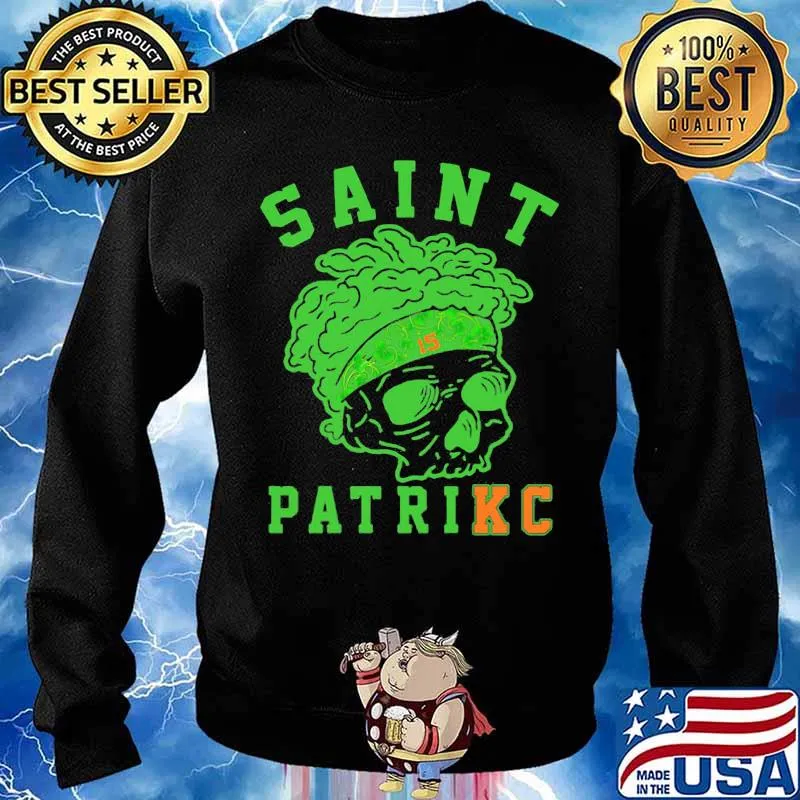 Saint Patrick Skull Irish Shirt Sweater