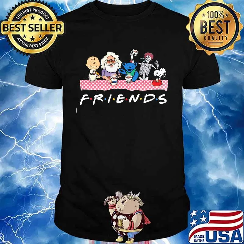 Snoopy And Friends Skull Bear Dead Shirt