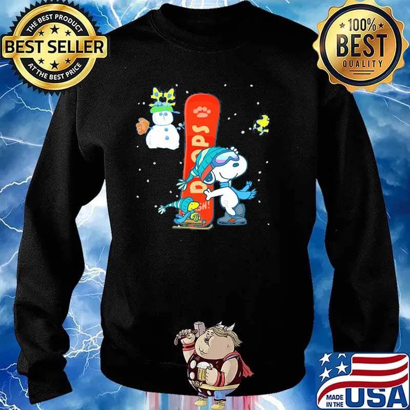 Snoopy Skiing Drops Shirt Sweater