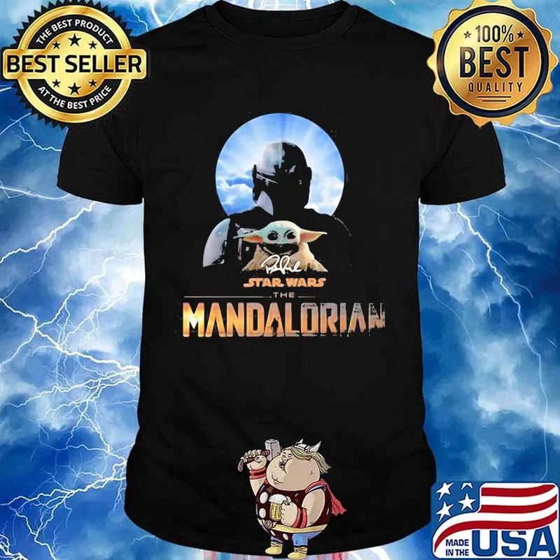 Star Wars The Mandalorian Baby Yoda Orange Shirt