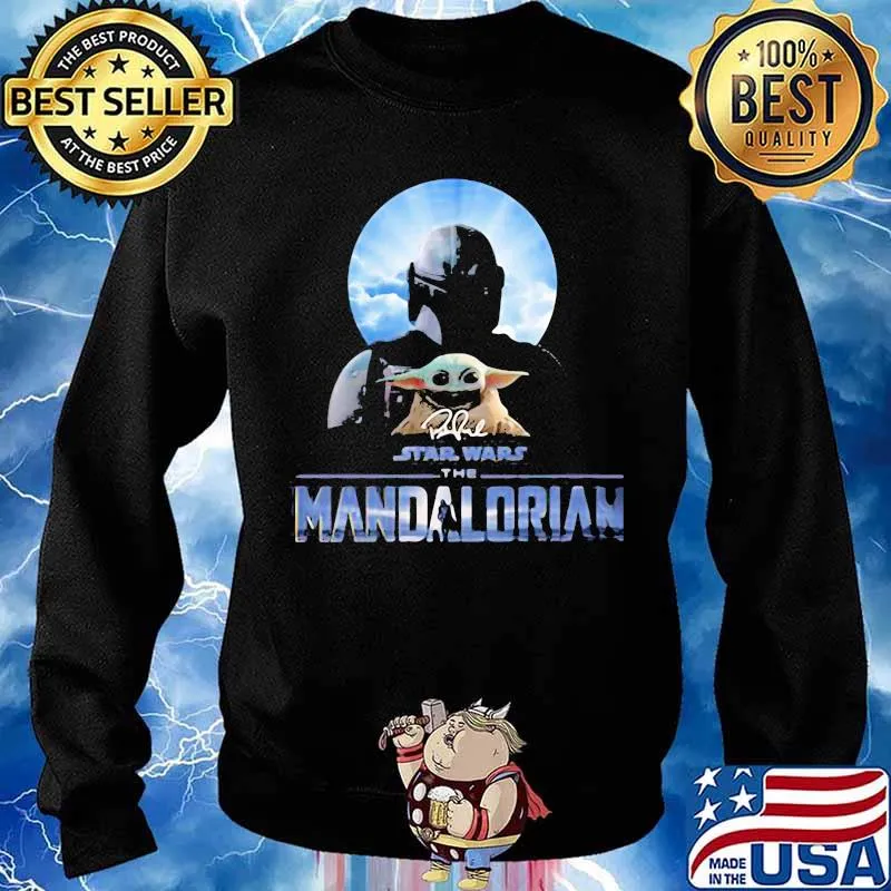 Star Wars The Mandalorian Blue Baby Yoda Shirt Sweater