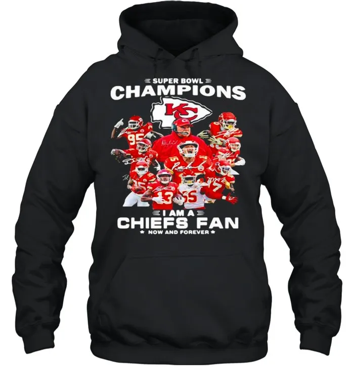 Super Bowl Champions 2021 I Am A Chiefs Fan Now And Forever Signature shirt - Image 4