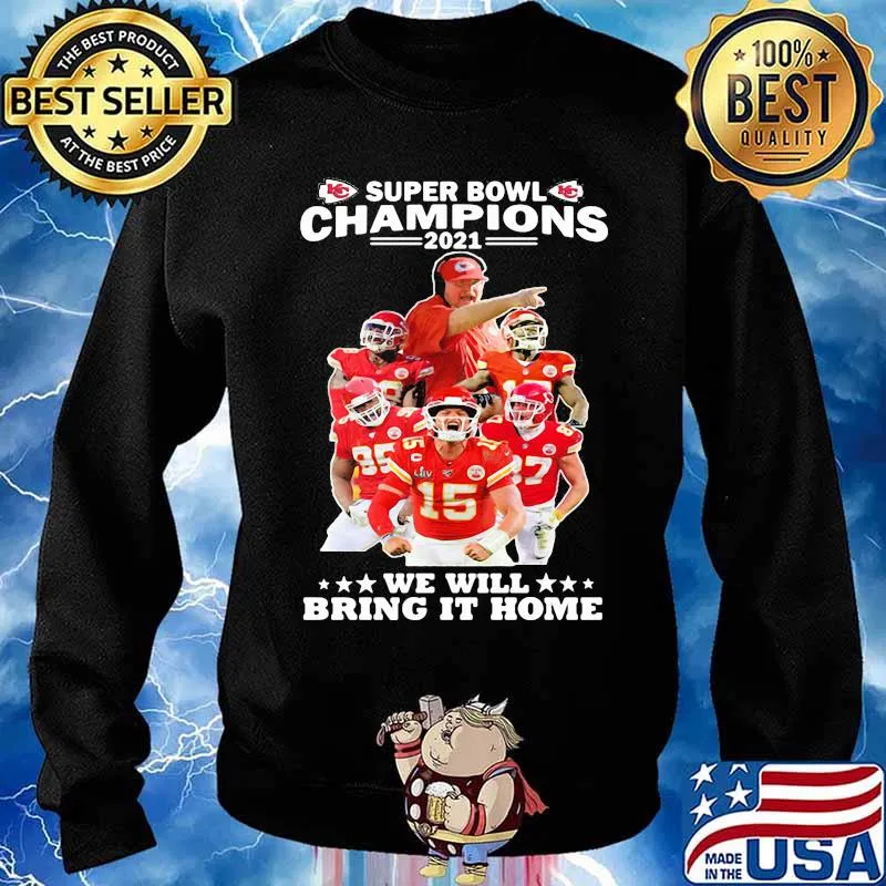 Super Bowl Champions We Will Bring It Home Logo Team Shirt Sweater